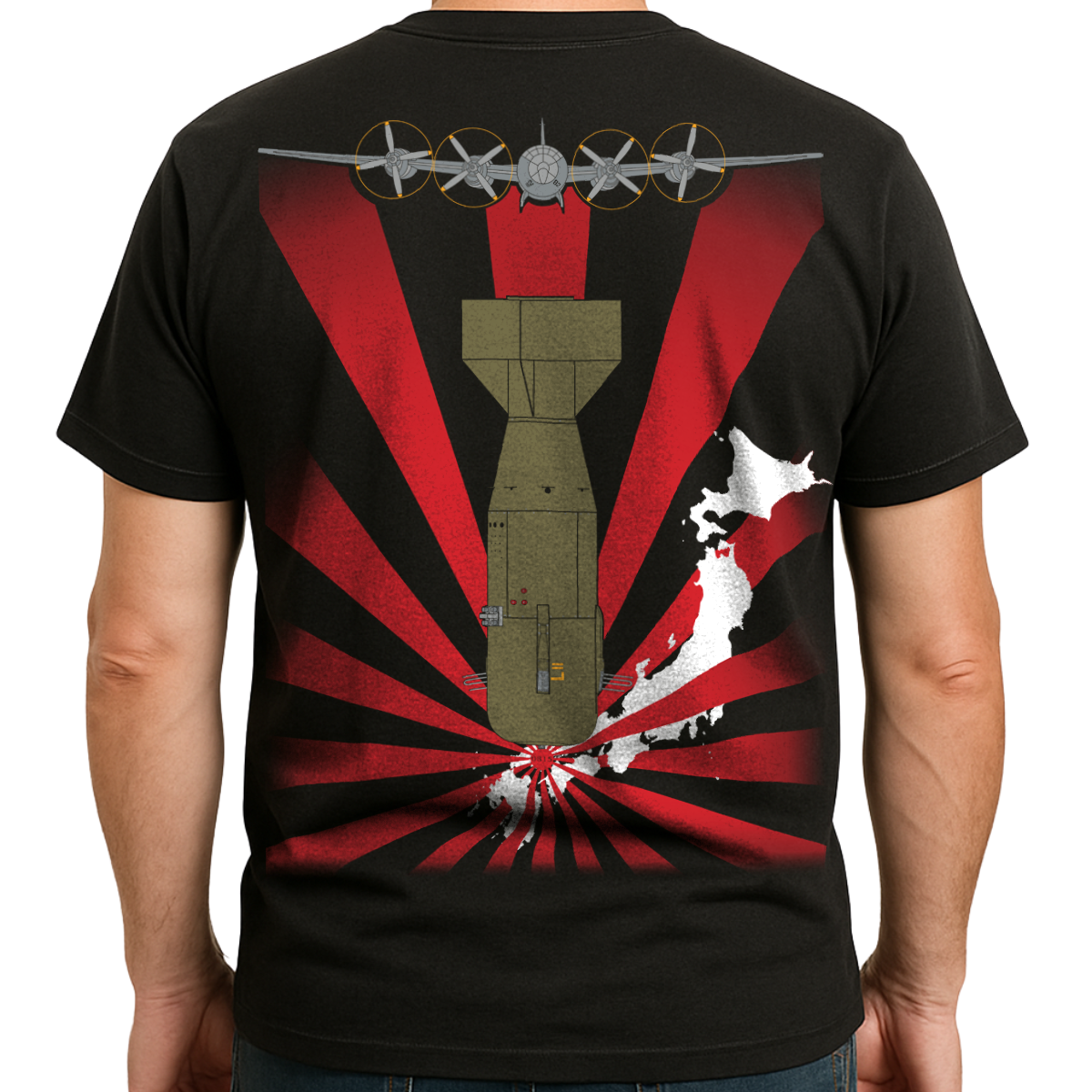 "Little Boy" L-11 Atomic Bomb 80th Anniversary T-Shirt 100% USA-Made